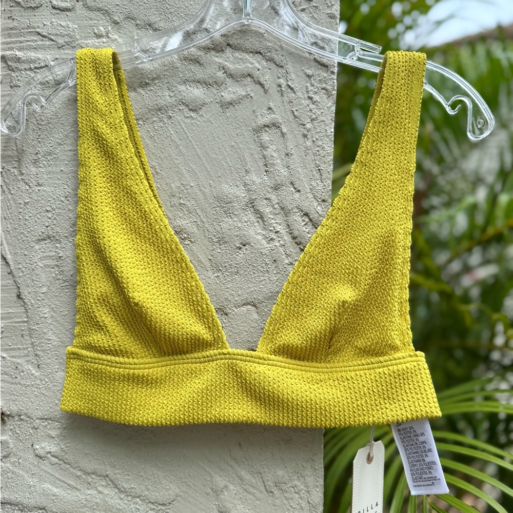 💦💦 BILLABONG 💦💦 SUMMER HIGH REMI PLUNGE BIKINI SWIM TOP